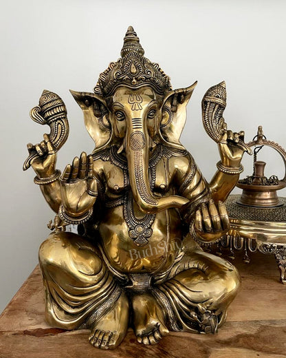 Ganesha Brass Idol 20 inches