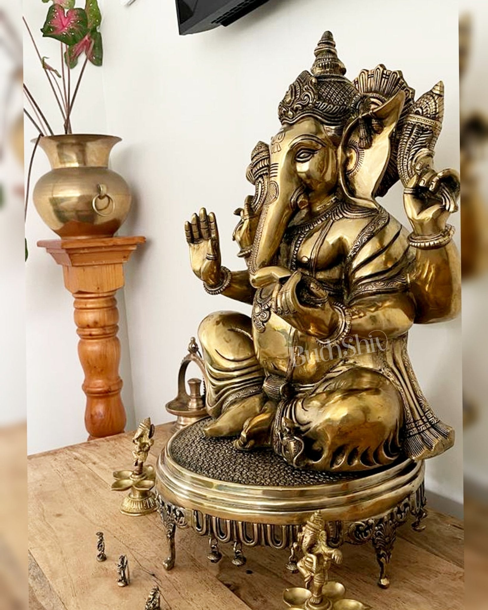 Ganesha Brass Idol 20 inches