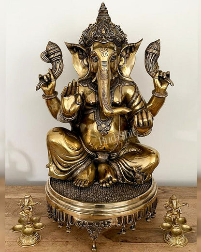 Ganesha Brass Idol 20 inches