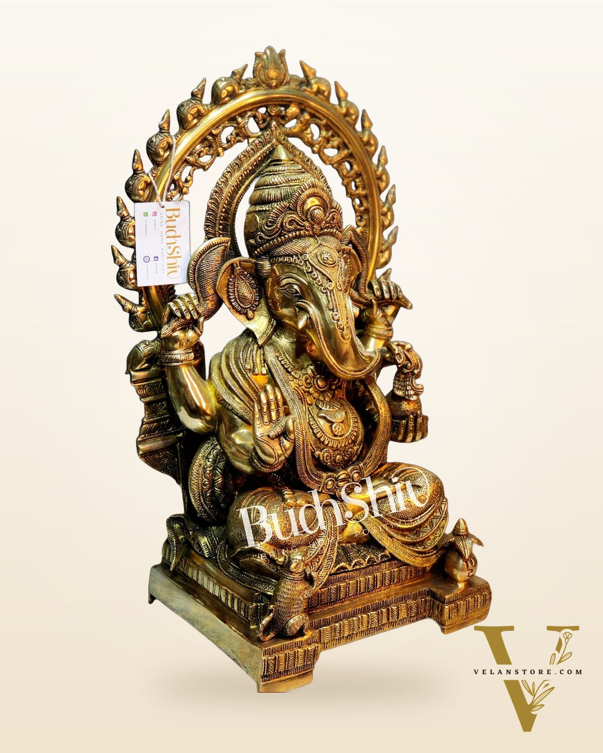 Ganesha Brass Idol 21 inch