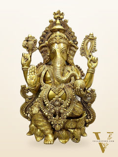 Ganesha Brass Idol 21 inch