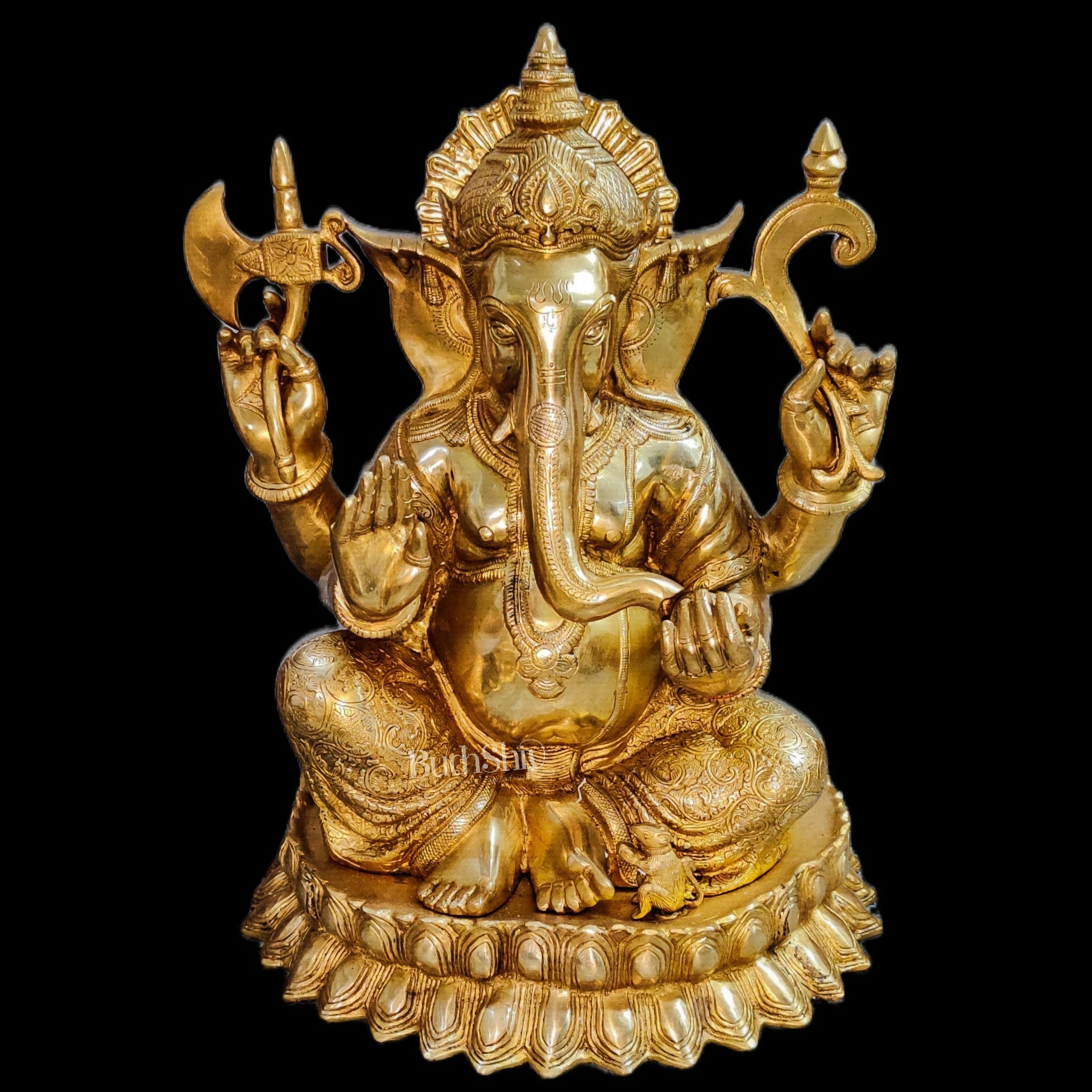 Ganesha Brass Idol 22 inch