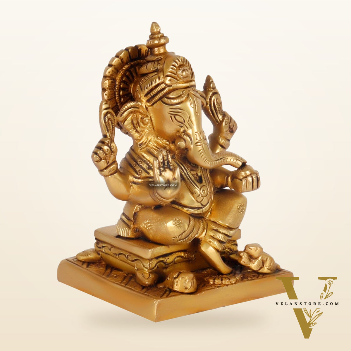Ganesha Brass idol 5.5 inch