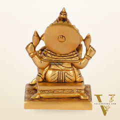 Ganesha Brass idol 5.5 inch