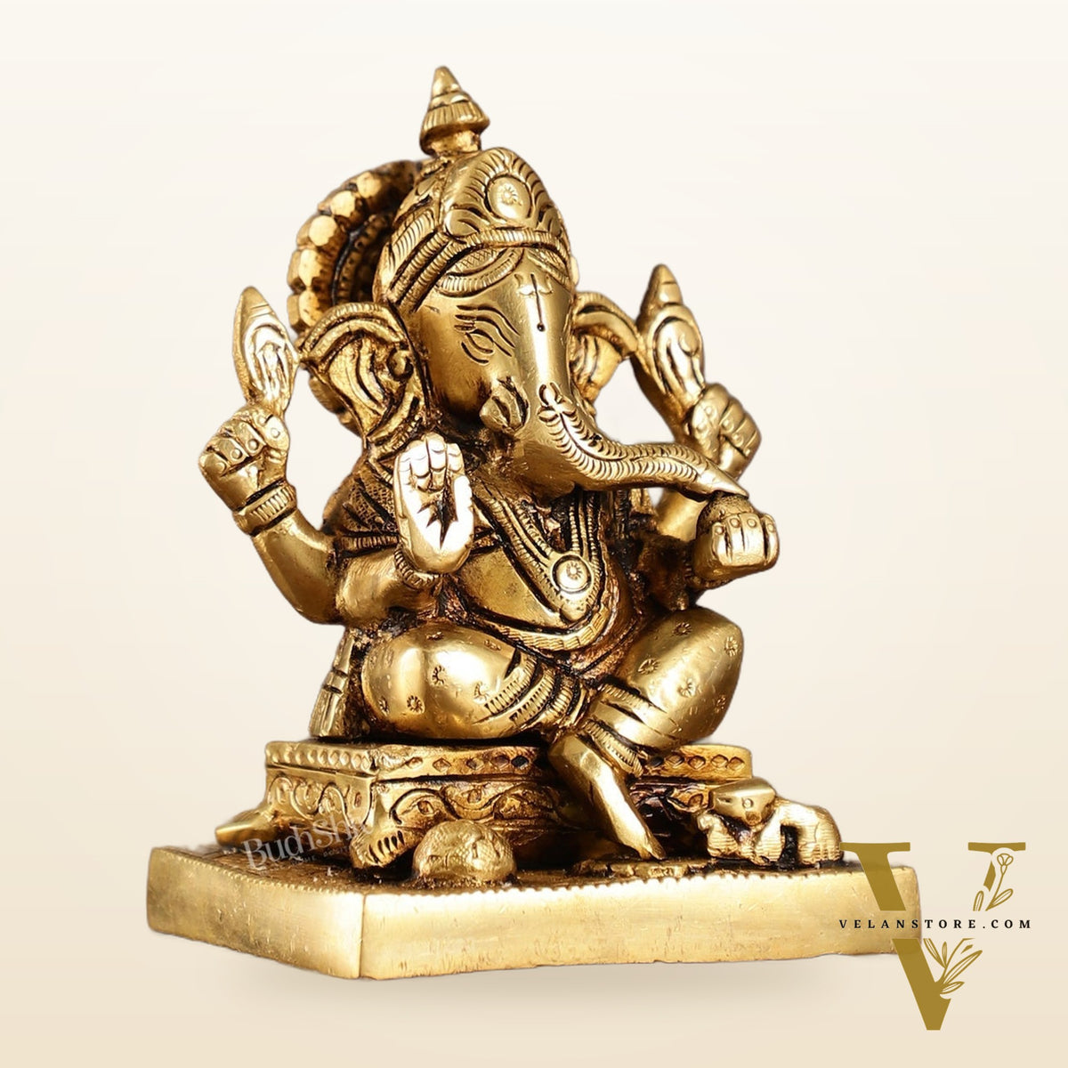 Ganesha Brass idol 5.5 inch