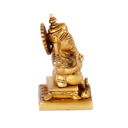 Ganesha Brass idol 5.5 inch