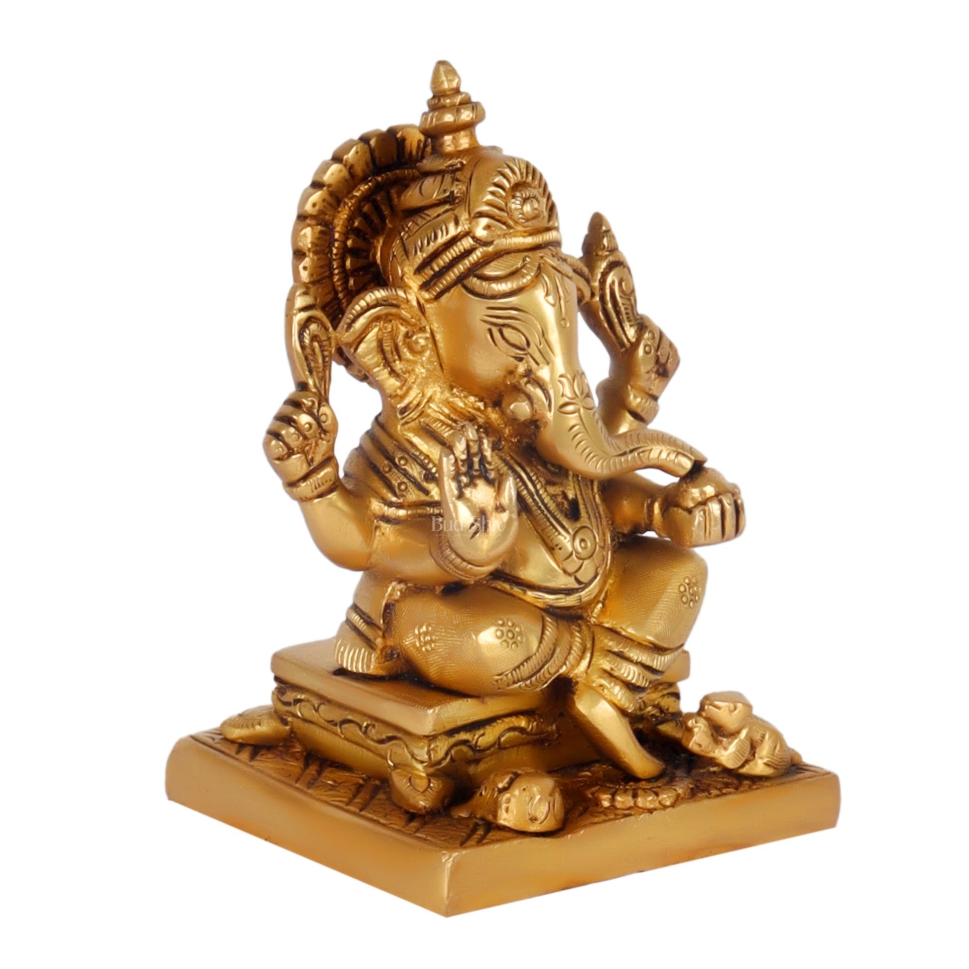 Ganesha Brass idol 5.5 inch