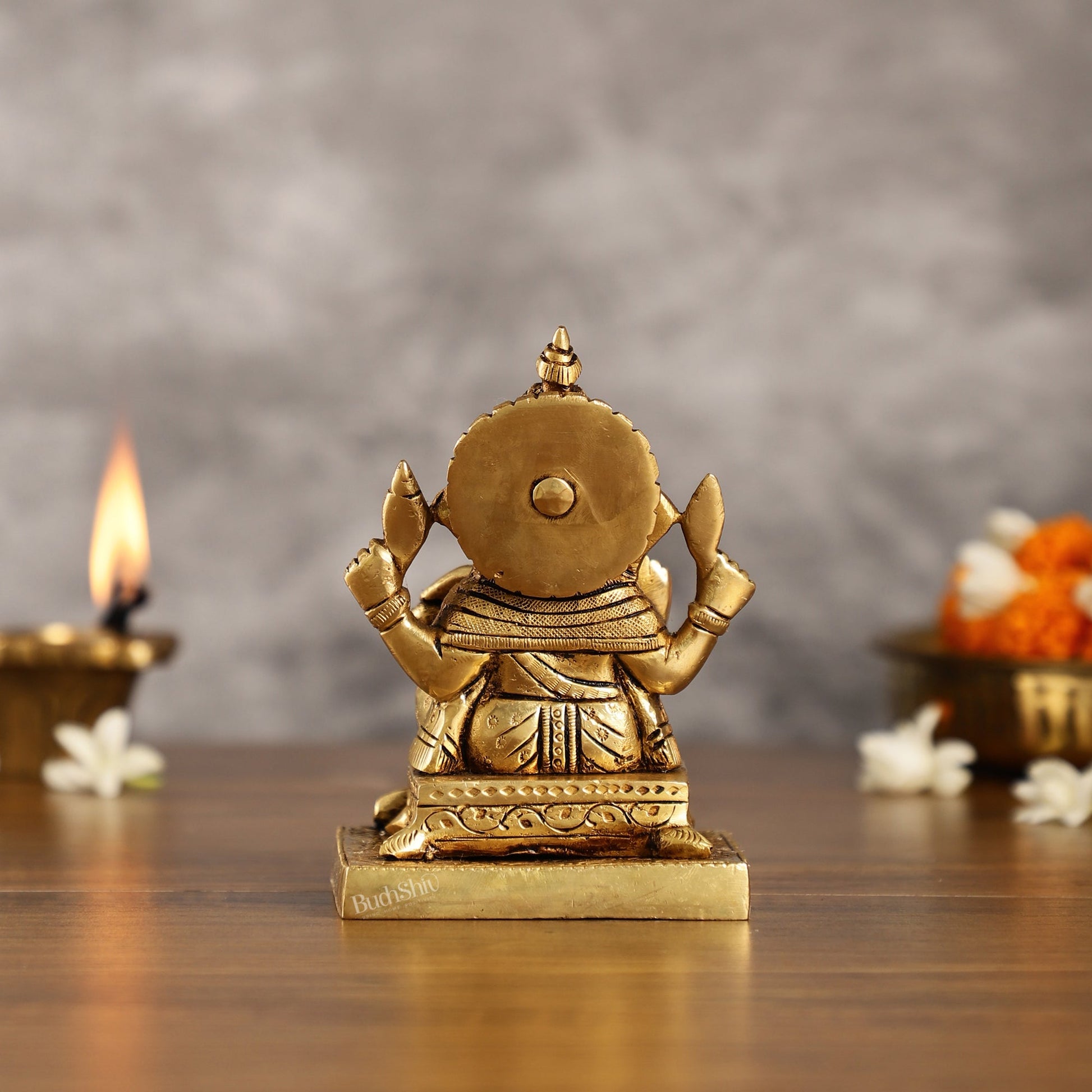 Ganesha Brass idol 5.5 inch