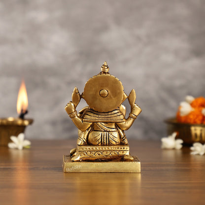 Ganesha Brass idol 5.5 inch
