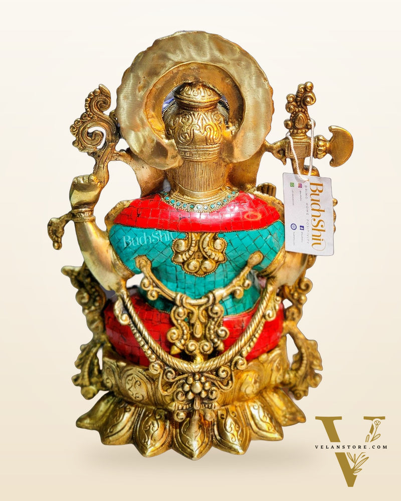 Ganesha Brass Idol Ganapati Brass Idol 16 inch