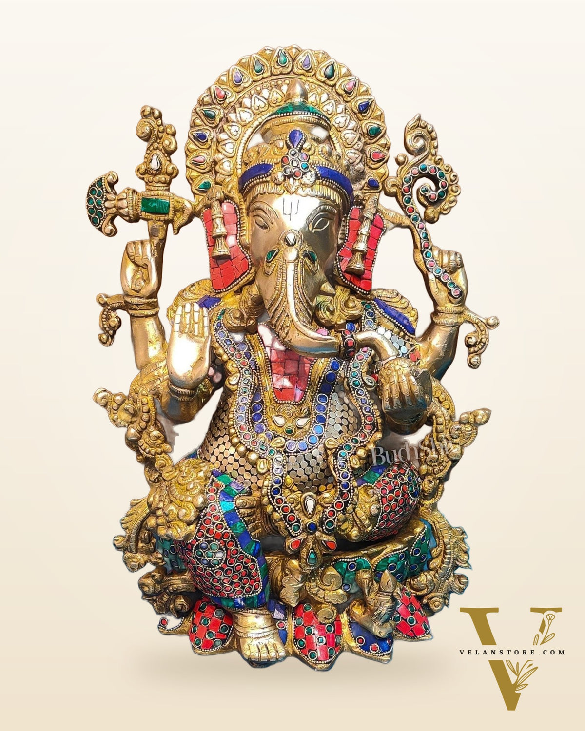Ganesha Brass Idol Ganapati Brass Idol 16 inch