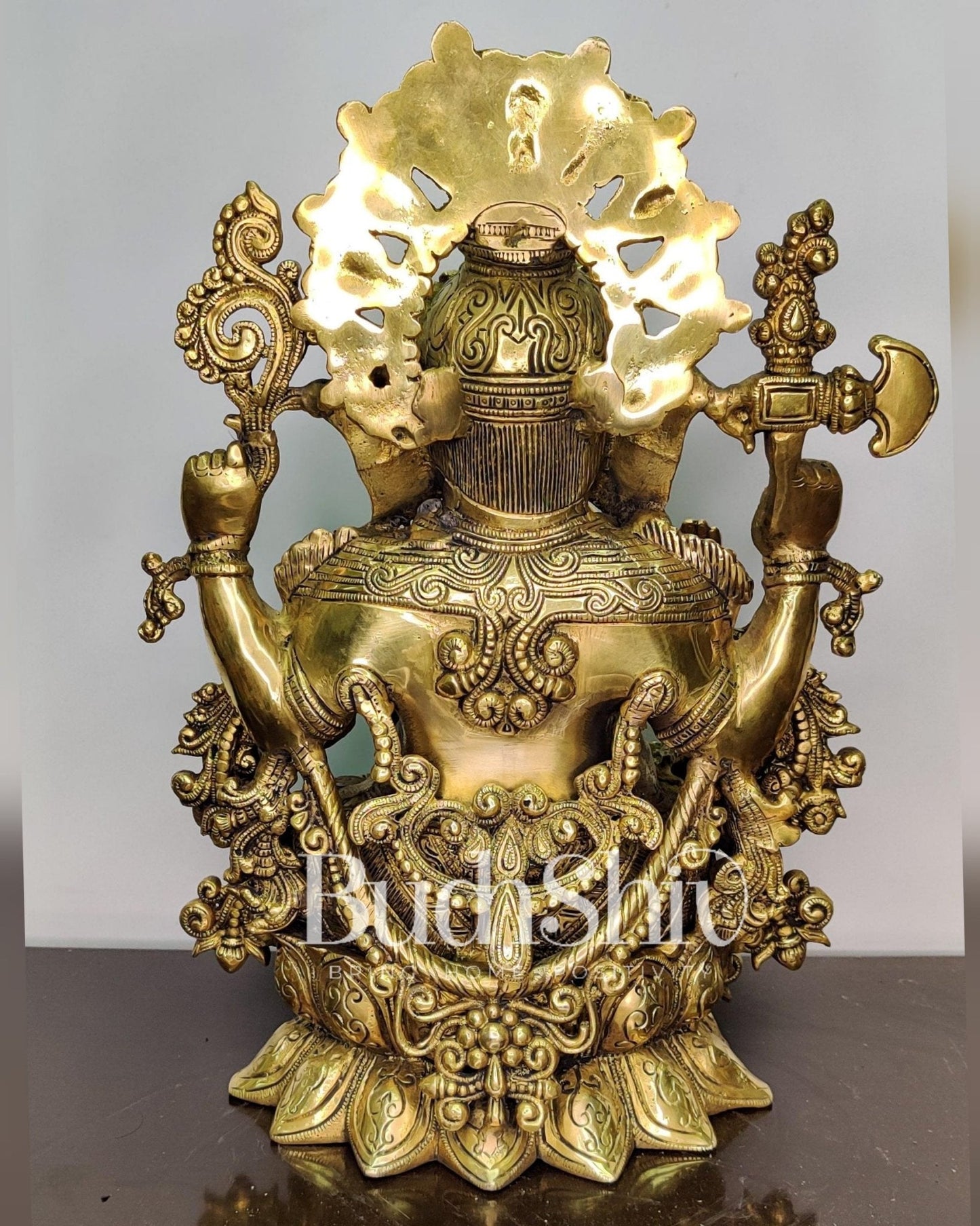 Ganesha Brass Idol Ganapati Brass Idol 16 inches