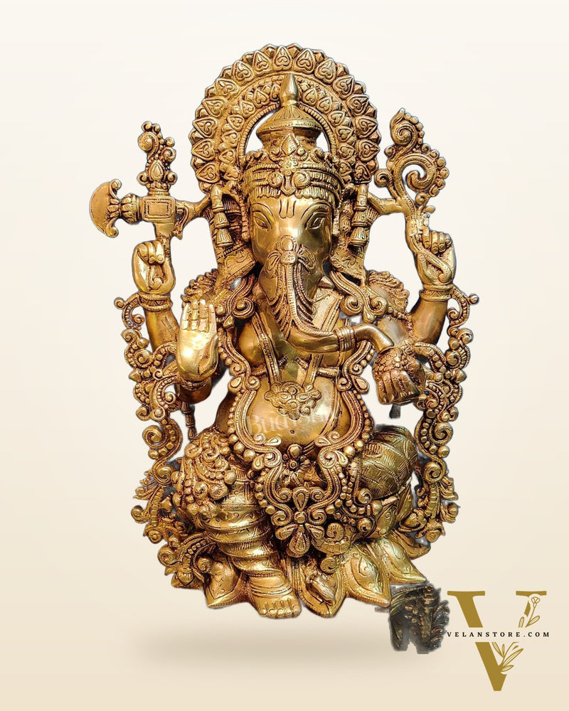 Ganesha Brass Idol with 16 inches