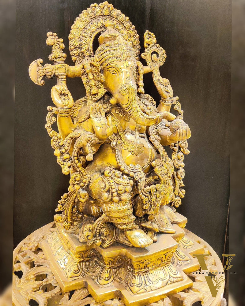 Ganesha Brass statue 19 inch