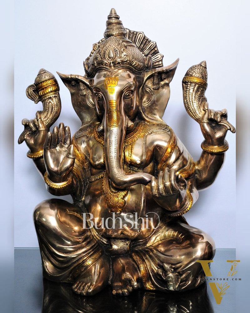 Ganesha Brass Statue 20 inches