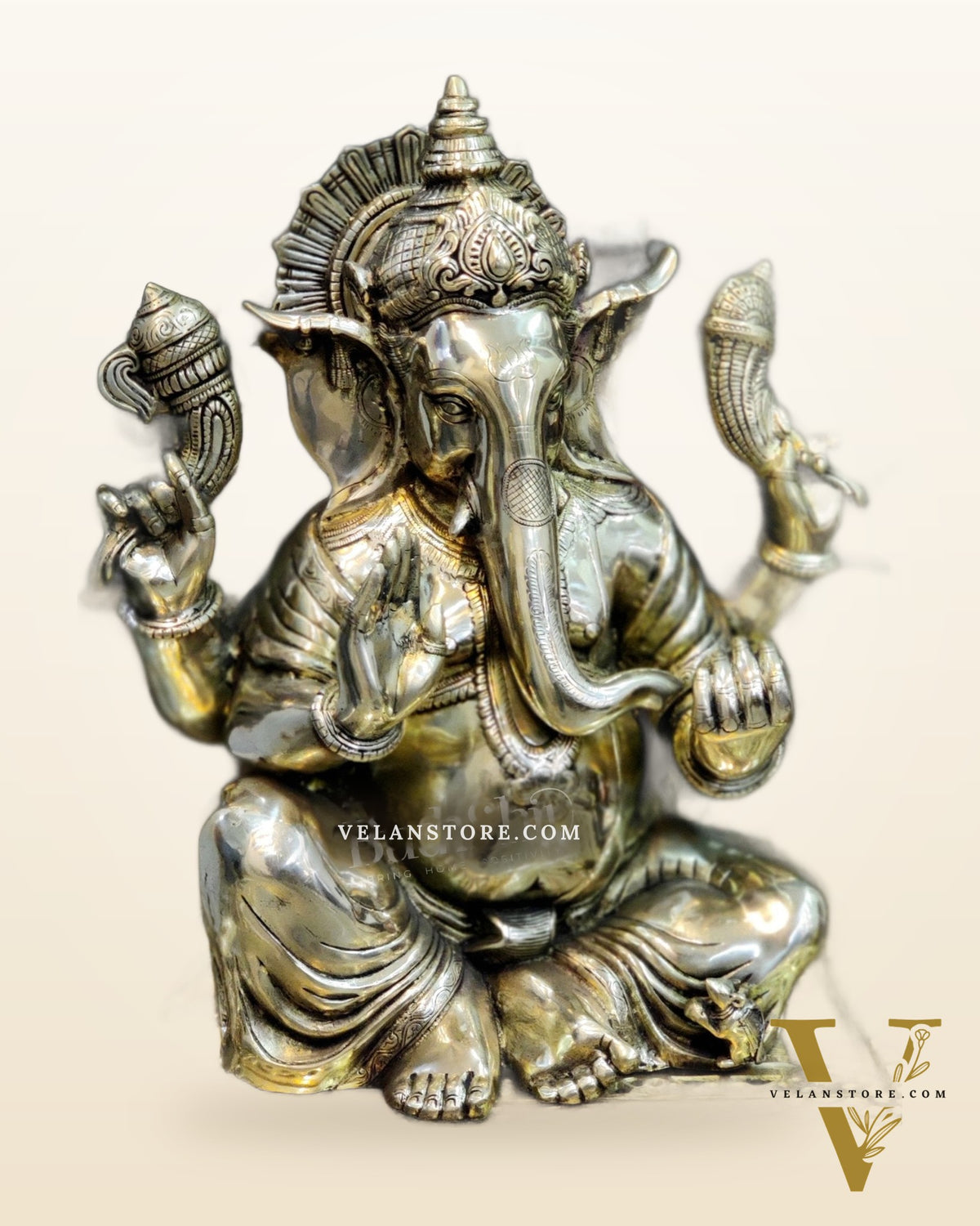 Ganesha Brass Statue 20"