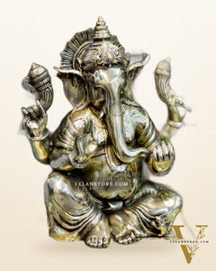 Ganesha Brass Statue 20"