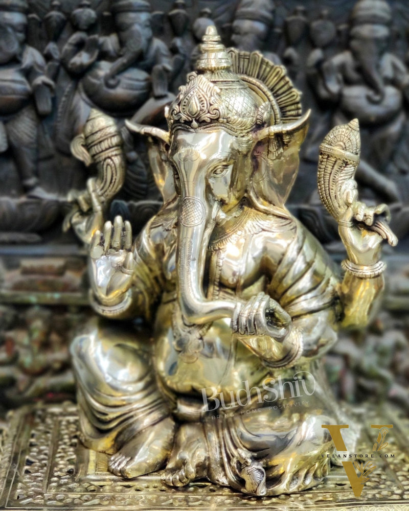 Ganesha Brass Statue 20"