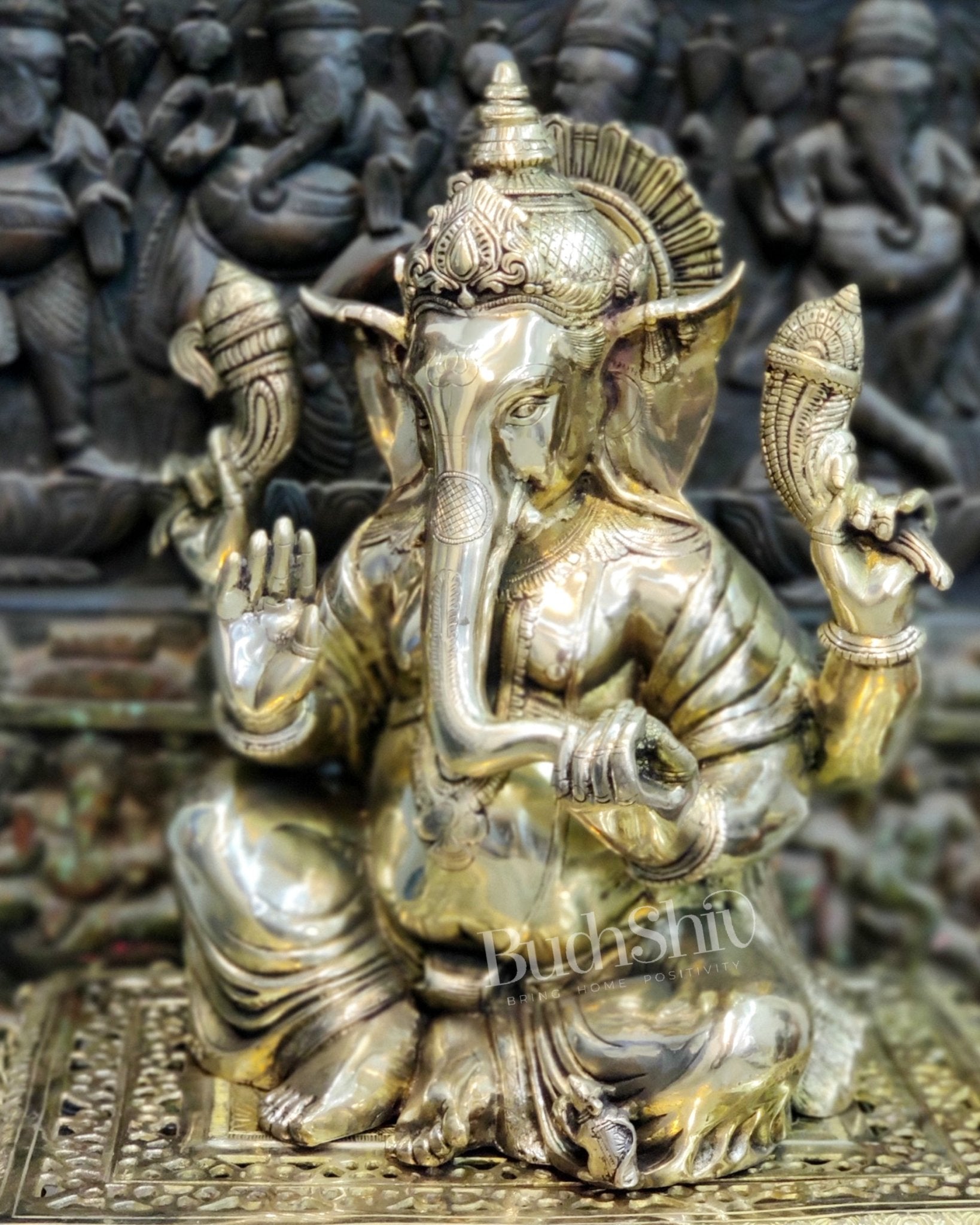 Ganesha Brass Statue 20"