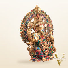 Ganesha brass statue 26"