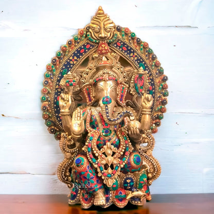 Ganesha brass statue 26"