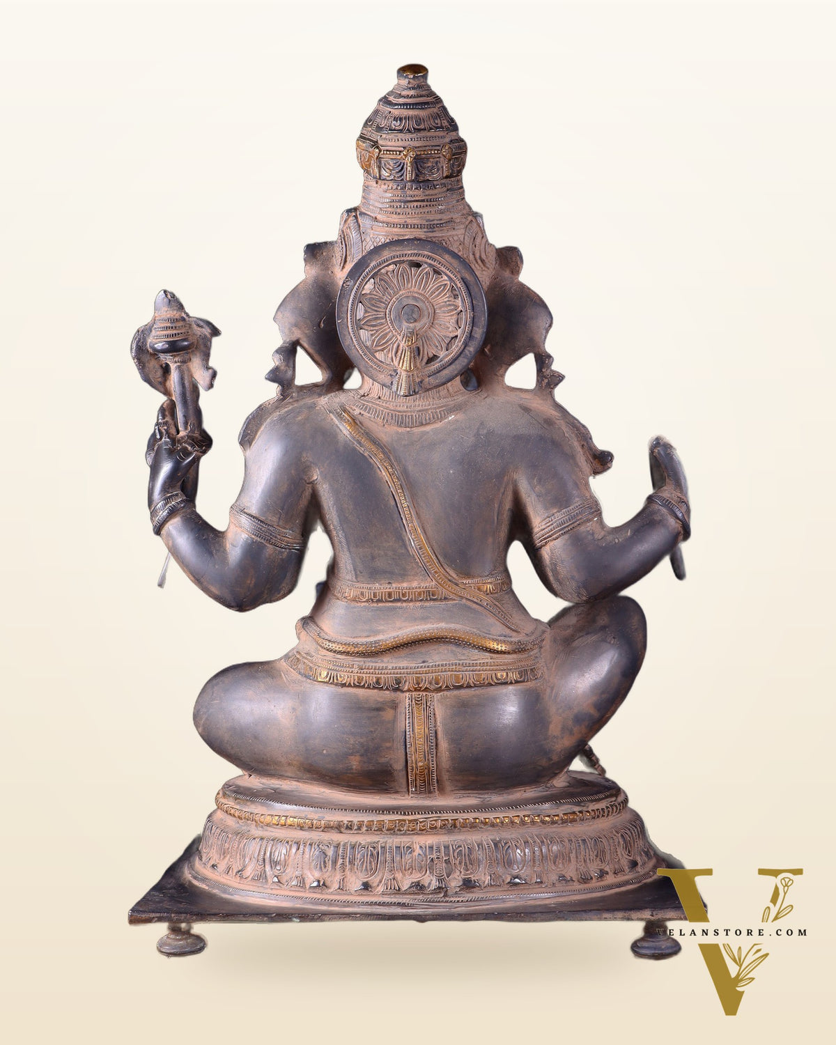 Ganesha Brass statue - Majestic 21 -Inch Height