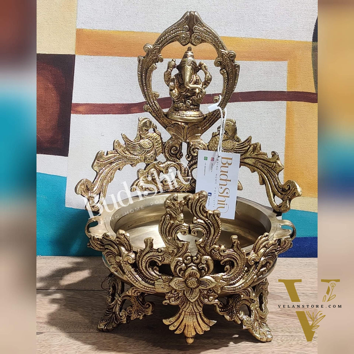 Ganesha Brass Urli