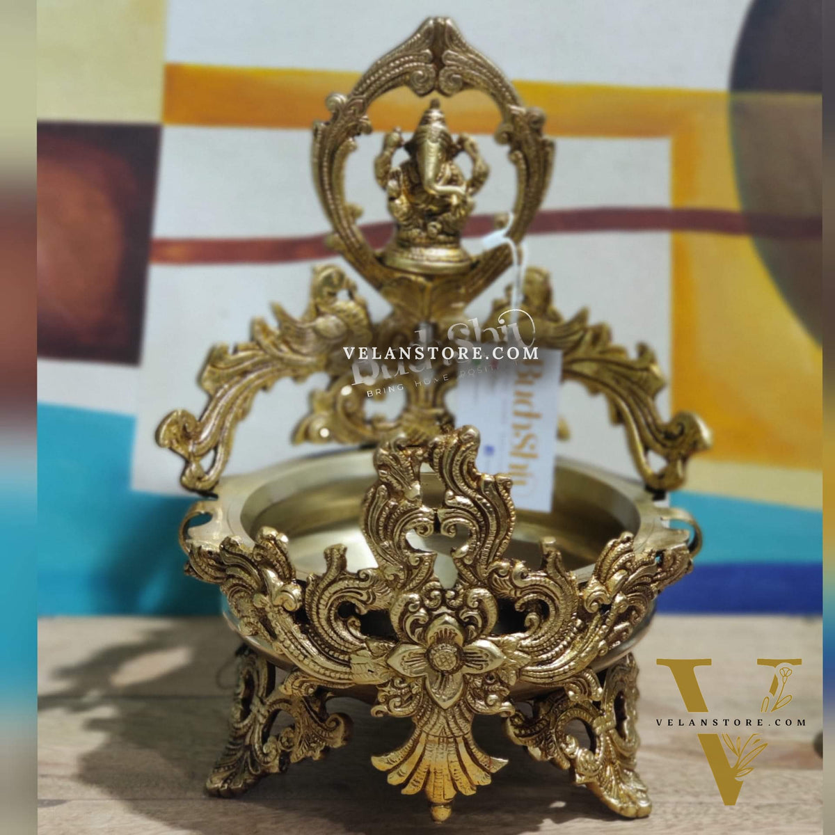 Ganesha Brass Urli