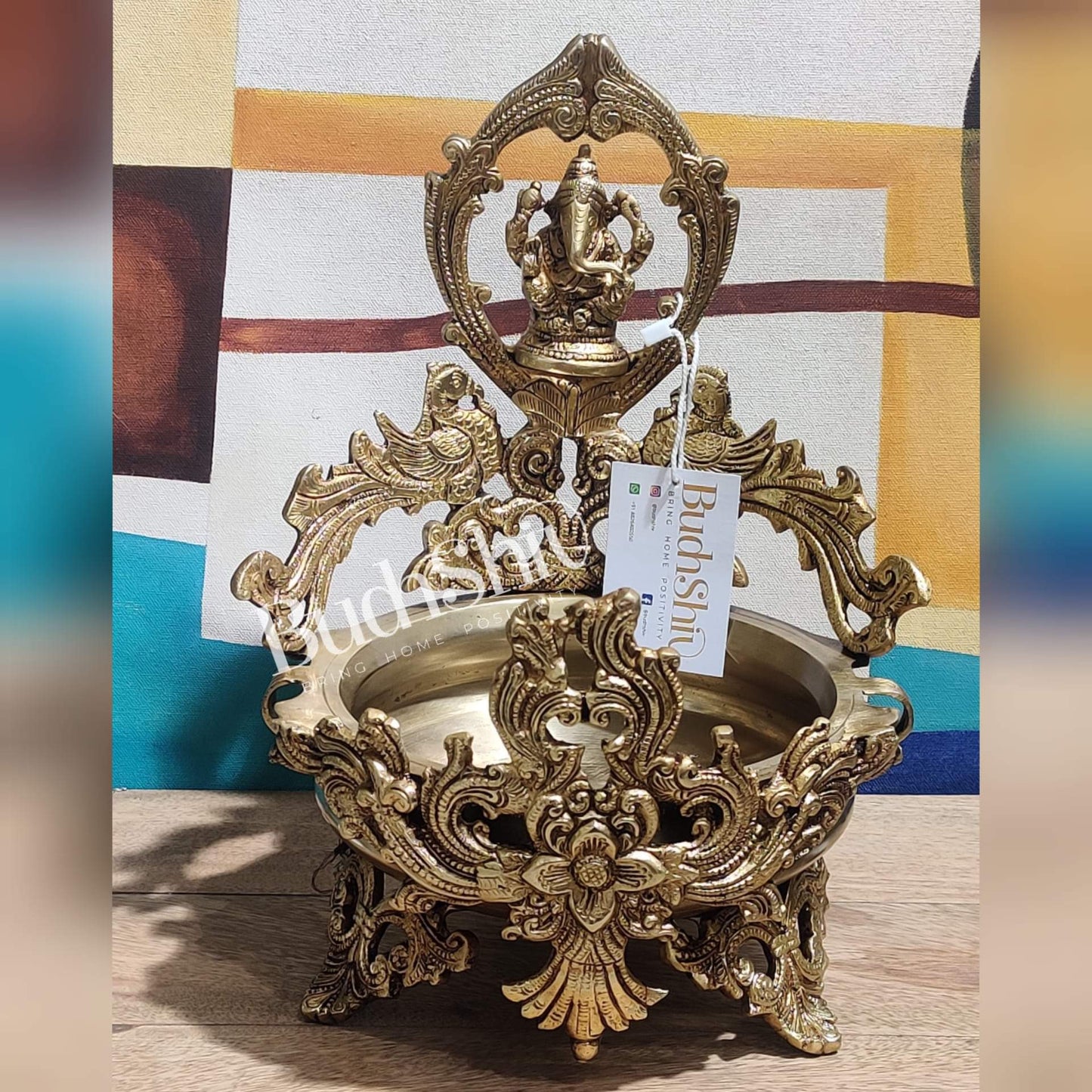 Ganesha Brass Urli