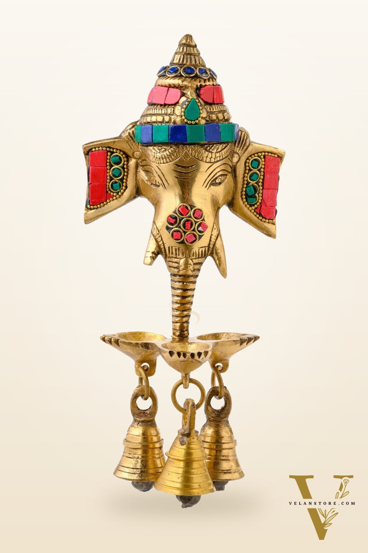 Ganesha Diya Lamp Wall Hanging diya 10"