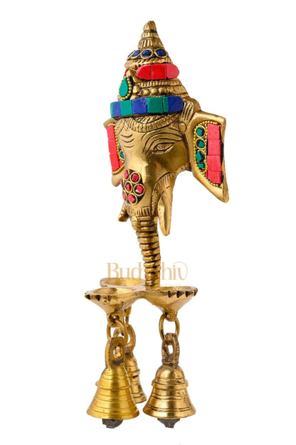 Ganesha Diya Lamp Wall Hanging diya 10"