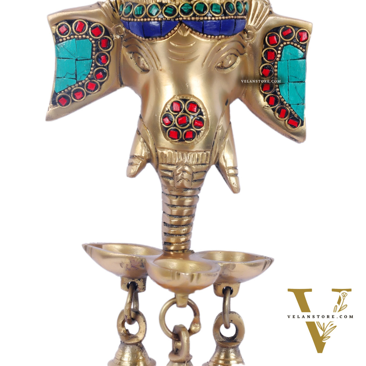 Ganesha Diya Lamp Wall Hanging for Wall and Door Home Decor 10"