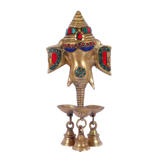 Ganesha Diya Lamp Wall Hanging for Wall and Door Home Decor 10"