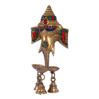 Ganesha Diya Lamp Wall Hanging for Wall and Door Home Decor 10"