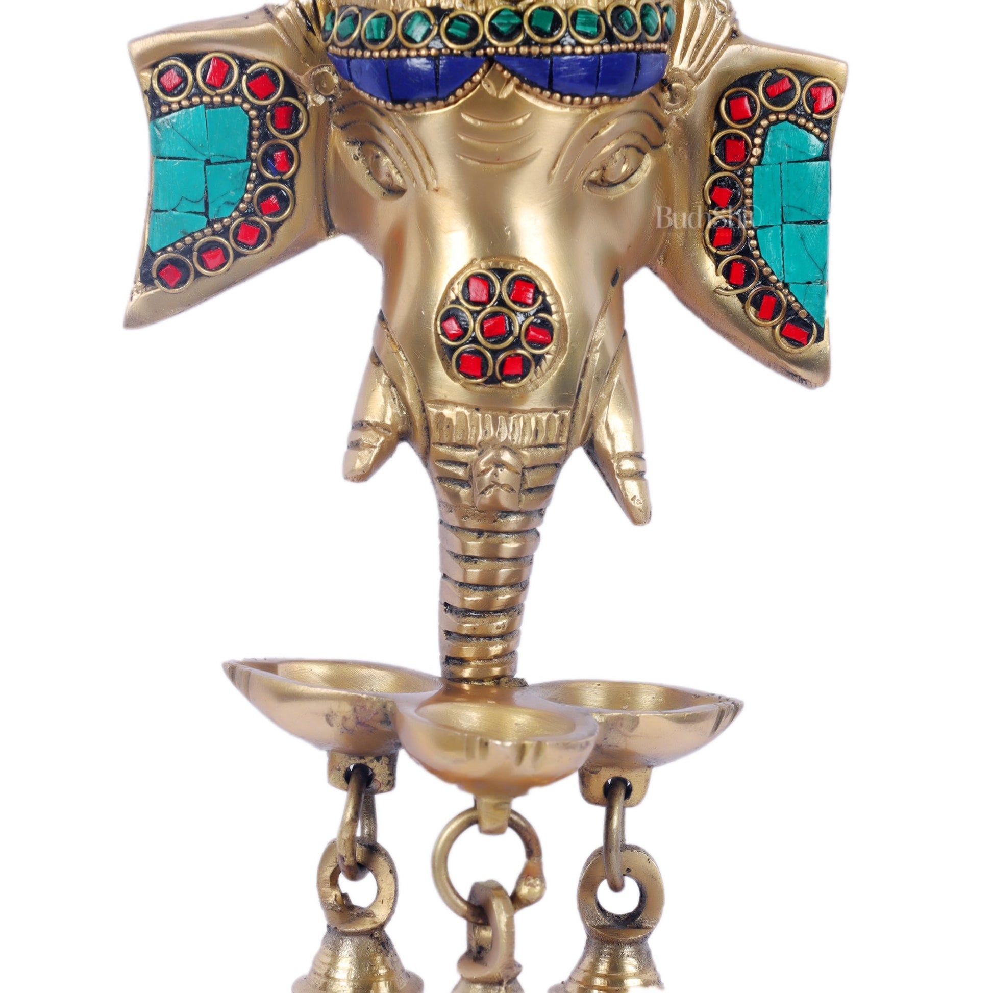Ganesha Diya Lamp Wall Hanging for Wall and Door Home Decor 10"