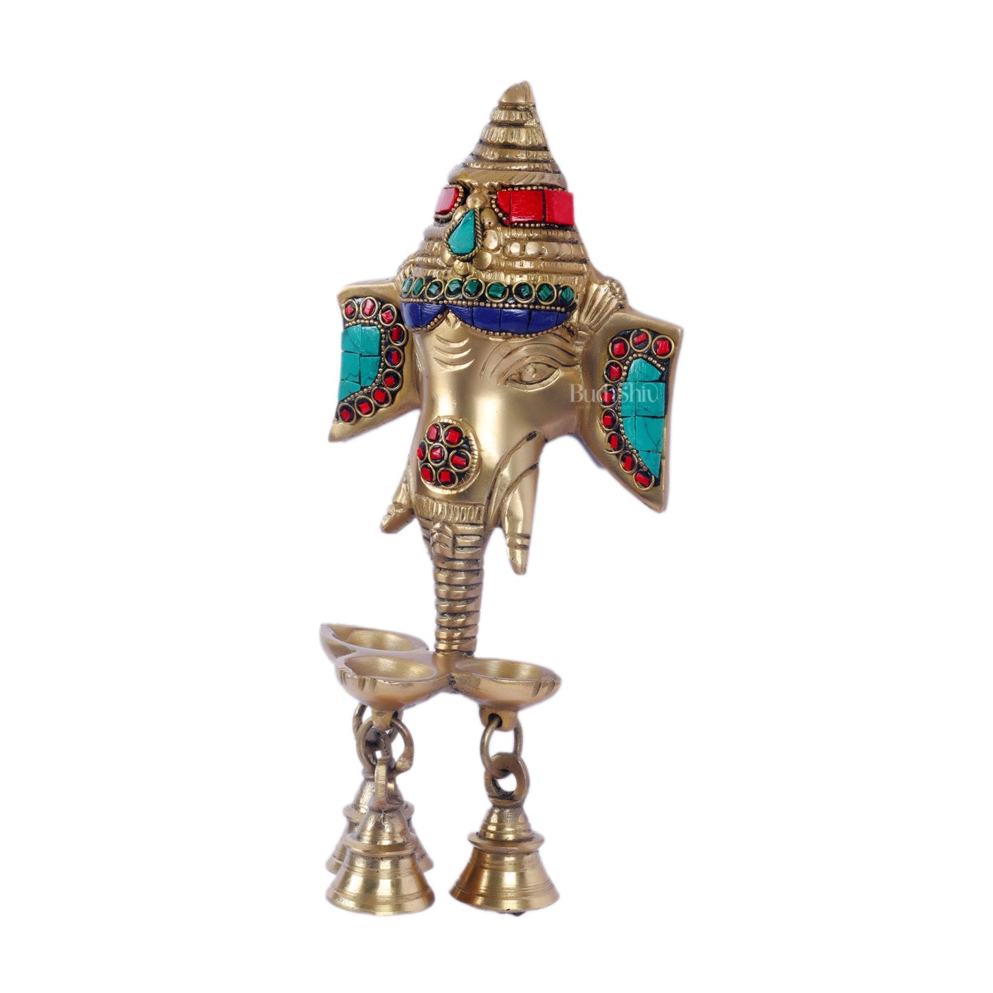 Ganesha Diya Lamp Wall Hanging for Wall and Door Home Decor 10"