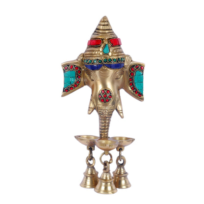 Ganesha Diya Lamp Wall Hanging for Wall and Door Home Decor 10"