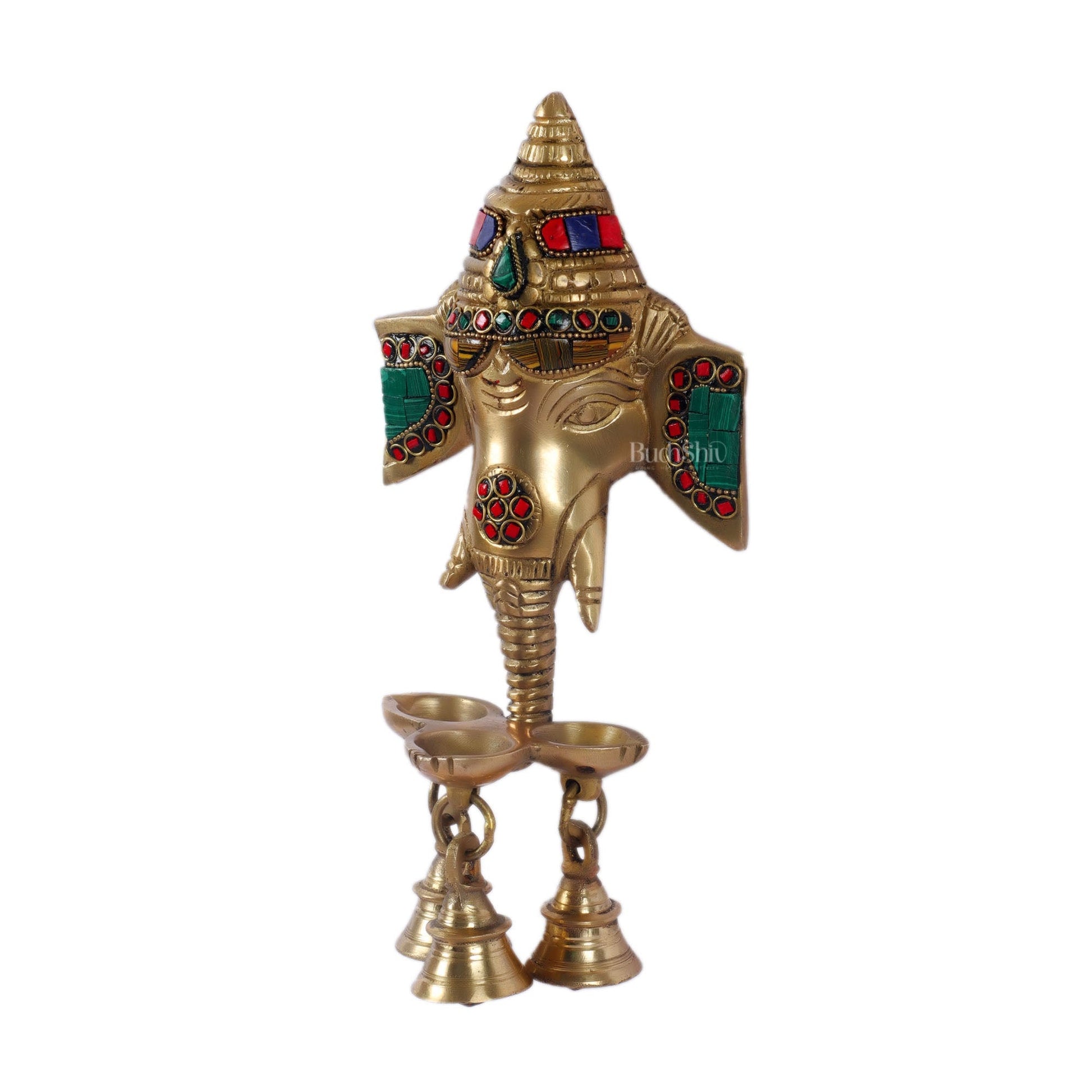 Ganesha Diya Lamp Wall Hanging for Wall and Door Home Decor 10"