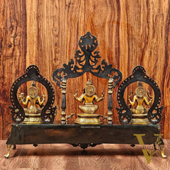 Ganesha Lakshmi Saraswati Idol Set 21"