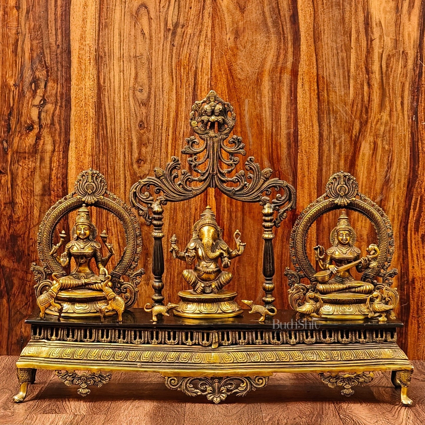 Ganesha Lakshmi Saraswati Idol Set 21"