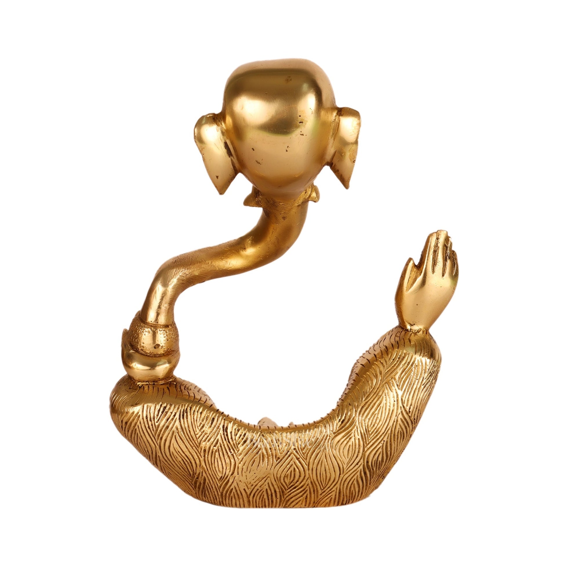Ganesha modern Abstract Brass Antique Gold Finish| Medium 8.5 "