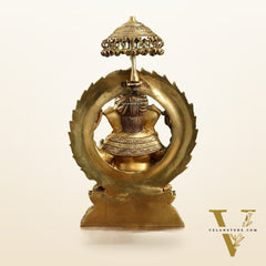 Ganesha Statue Seated on a Throne - 18 Inches