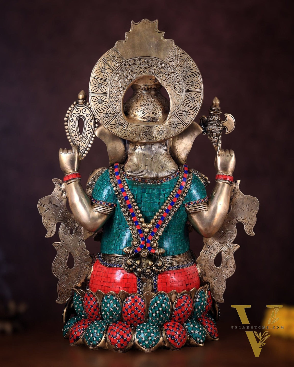 Ganesha Superfine Brass Large Sized Statue 30"
