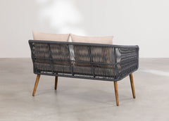 Bilbao Outdoor Sofa Set 2 Seater, 2 Single seater Set Braided & Rope