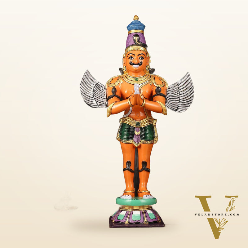 Garuda Standing Brass statue 22 inch | Superfine Brass