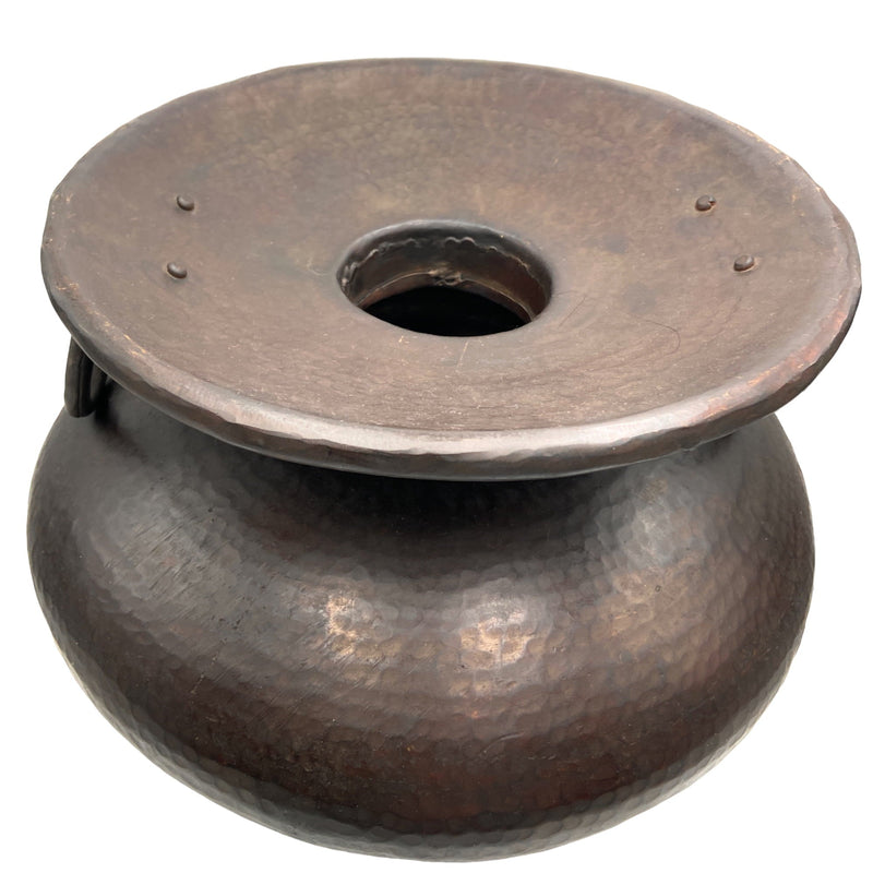 Bhunes Brass Antique Big Planter Bowls | Decor Bowl | Pittal Ka Katora | Decorative,Brown, 14 Inch, 1 Piece