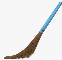 GEBI Sweepy Regular Dust-Free Broom Plastic Handle with Flagged Bristle, Ideal for Home Cleaning, Jhadu for Dust-Free Home Set of 2 (199-single pc)-1