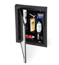 Nilkamal Gem Mirror Cabinet (Black)