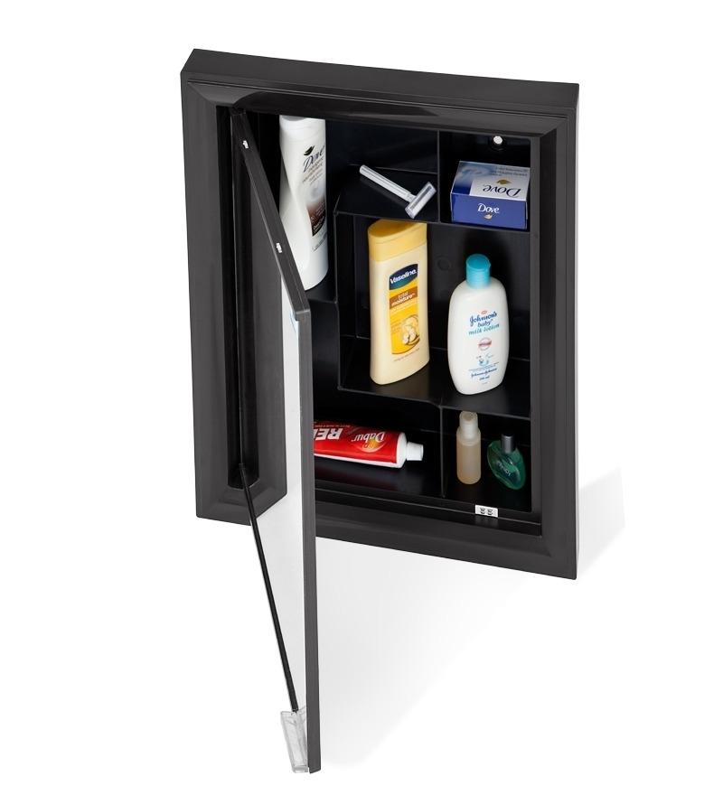 Nilkamal Gem Mirror Cabinet (Black)