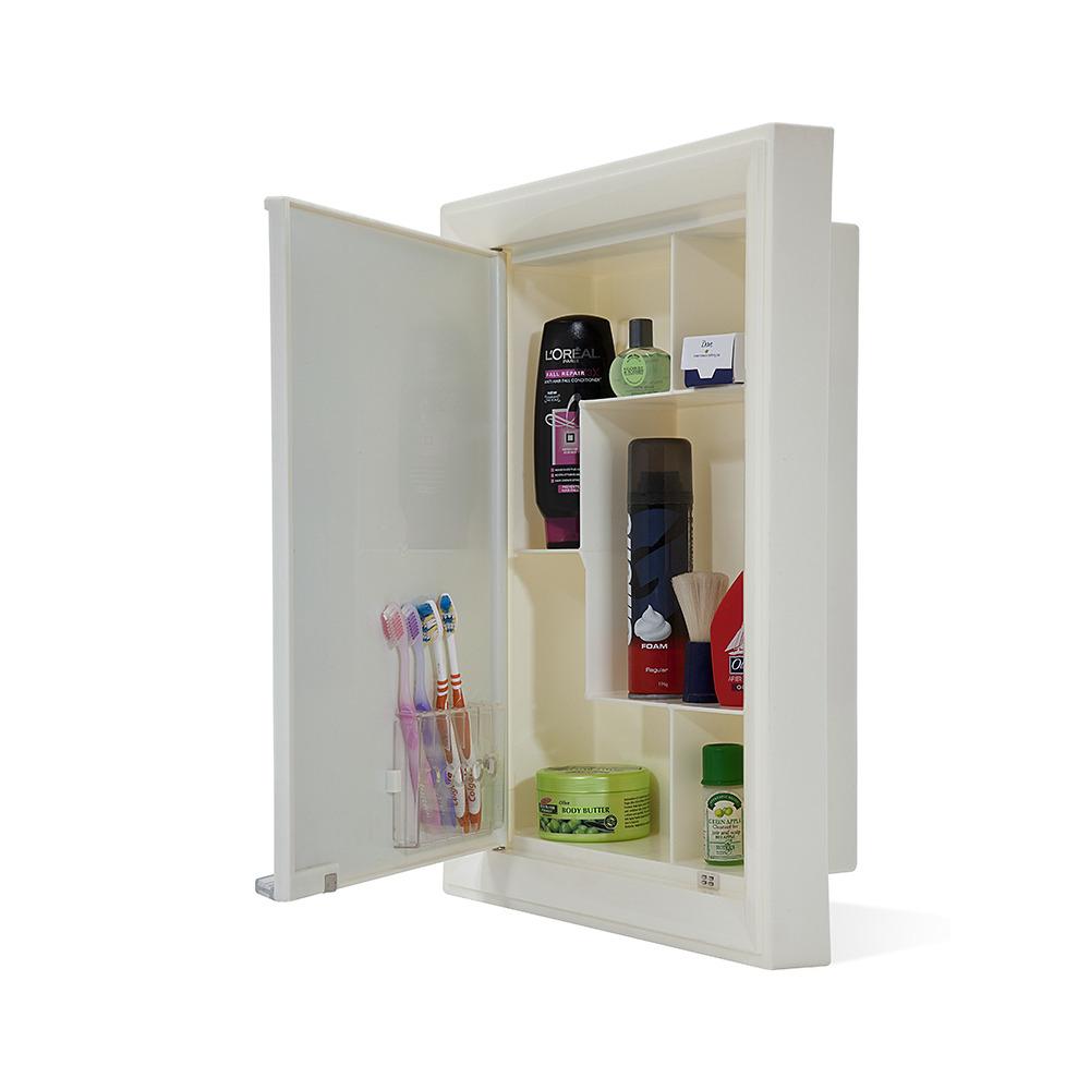 Nilkamal Gem Mirror Cabinet (Ivory)